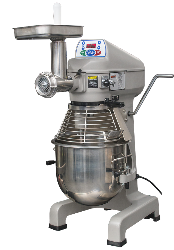 Globe SP20 with Meat chopper assembly