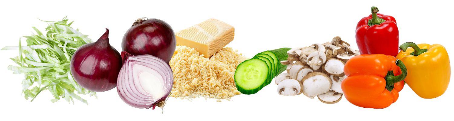 vegetables cheese prep